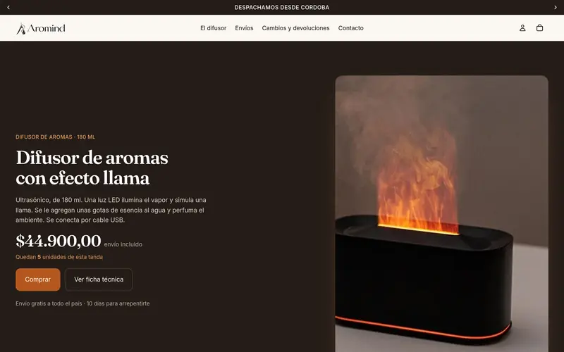 Aromind en computadora