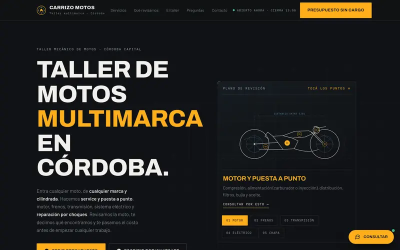 Carrizo Motos en computadora