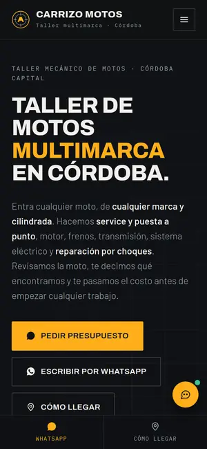 Carrizo Motos en celular