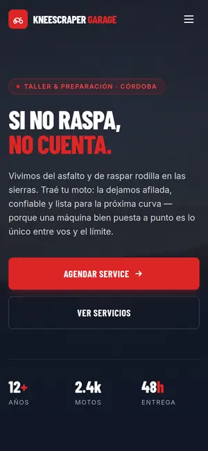 KneeScraper Garage en celular