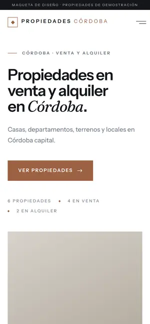Propiedades Córdoba en celular