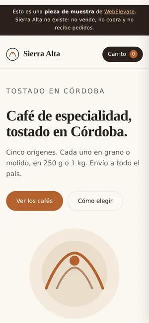 Sierra Alta en celular
