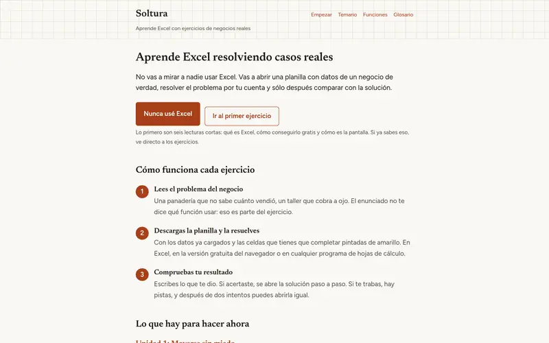 Soltura en computadora