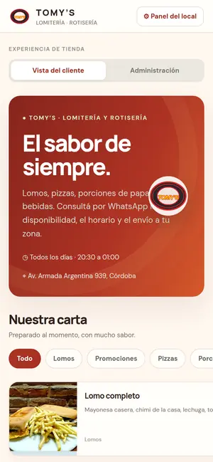 Tomy’s en celular